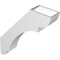 Ekena Millwork 6-in. W x 28-in. D x 34-in. H Olympic Architectural Grade PVC Knee Brace BRCP06X28X34OLY - alternate 5